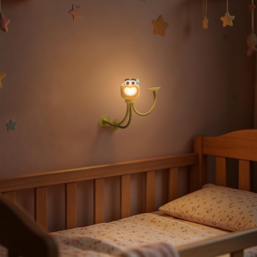 Adjustable Octopus Night Light Flexible Shape Cartoon Design Portable Reading Lamp Suitable for Children's Bedroom and Nursery Use