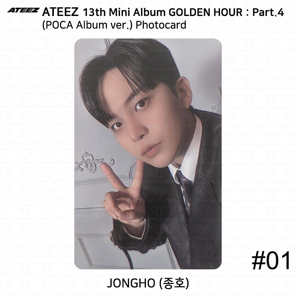 ATEEZ 13. Mini-Album Golden Hour Teil 4 POCA Album Version. Fotokarte