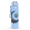 1PC Moon Star Cloud Night Sky Print 750ml Color Plastic Sports Water Bottle Leakproof Flip Straw Lid Suitable for Sports Office Home Use