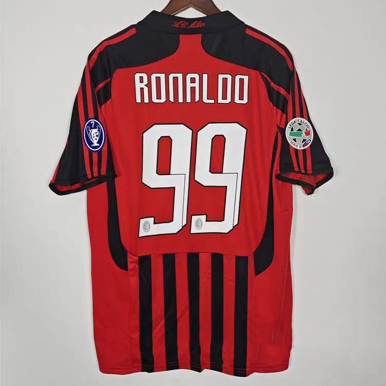 Replica vintage maglia classica Kaka c Ronaldinho capelli a pezzo unico