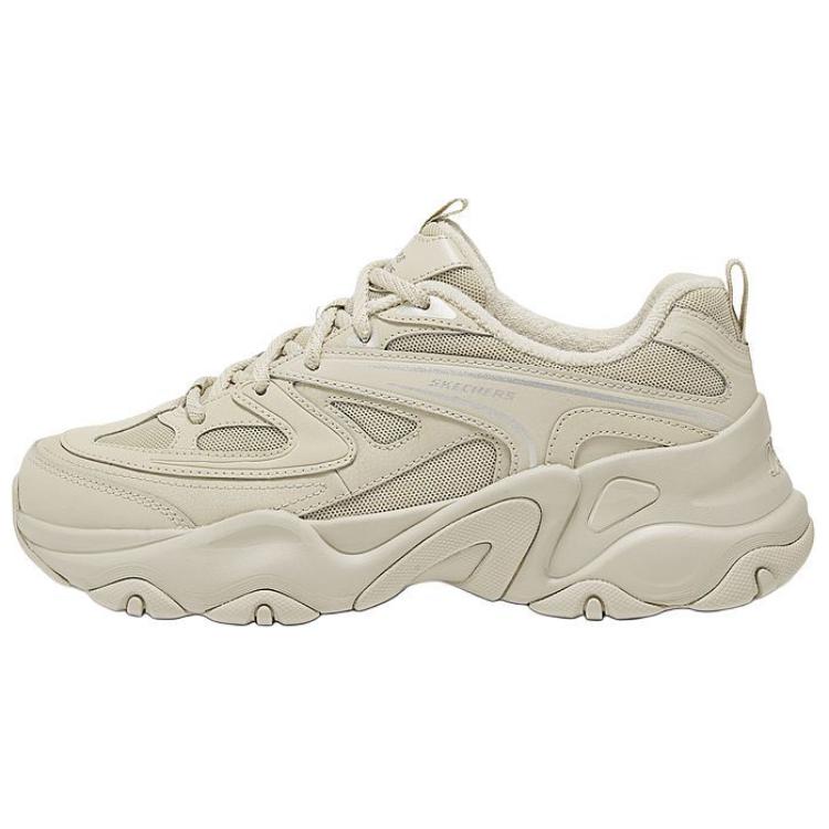 Skechers DLites 5.0 Panda Shoes Comfortable Versatile Shock Absorbing Durable Supportive Lightweight Increased Height Low Top Dad Shoes 150522-SAND 35