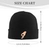 Circle game hand funny gotcha meme Made You Look Warm Knitted Cap Winter Knit Bonnet Hat Skullies Beanies  Caps for Unisex