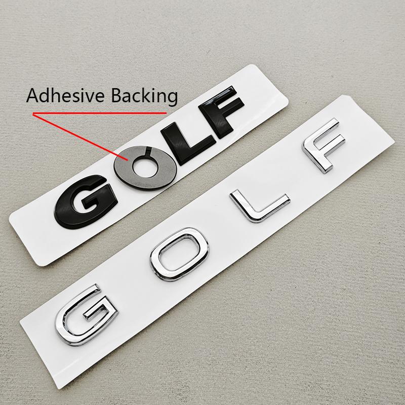 For VW VOLKSWAGEN 2026 New 3D ABS Logo Golf Emblem Letters Badge Car Rear Trunk Sticker For Volkswagen VW Golf 4 5 6 7 8 MK4 MK5