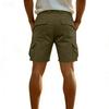 Men's Multi-pocket Work Pants   Straight Five-inch Pants