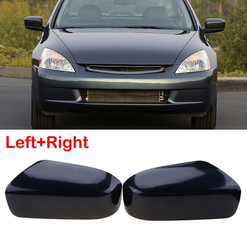 Parts Mirror Cover 1 Pair ABS Plastic Accessories Door For Accord 2003-2007 For Honda Gloss Black Replacement Useful