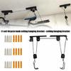 High Strength Steel Ceiling Bike Rack With Customizable Height Easy Installation For Home Garage Organization