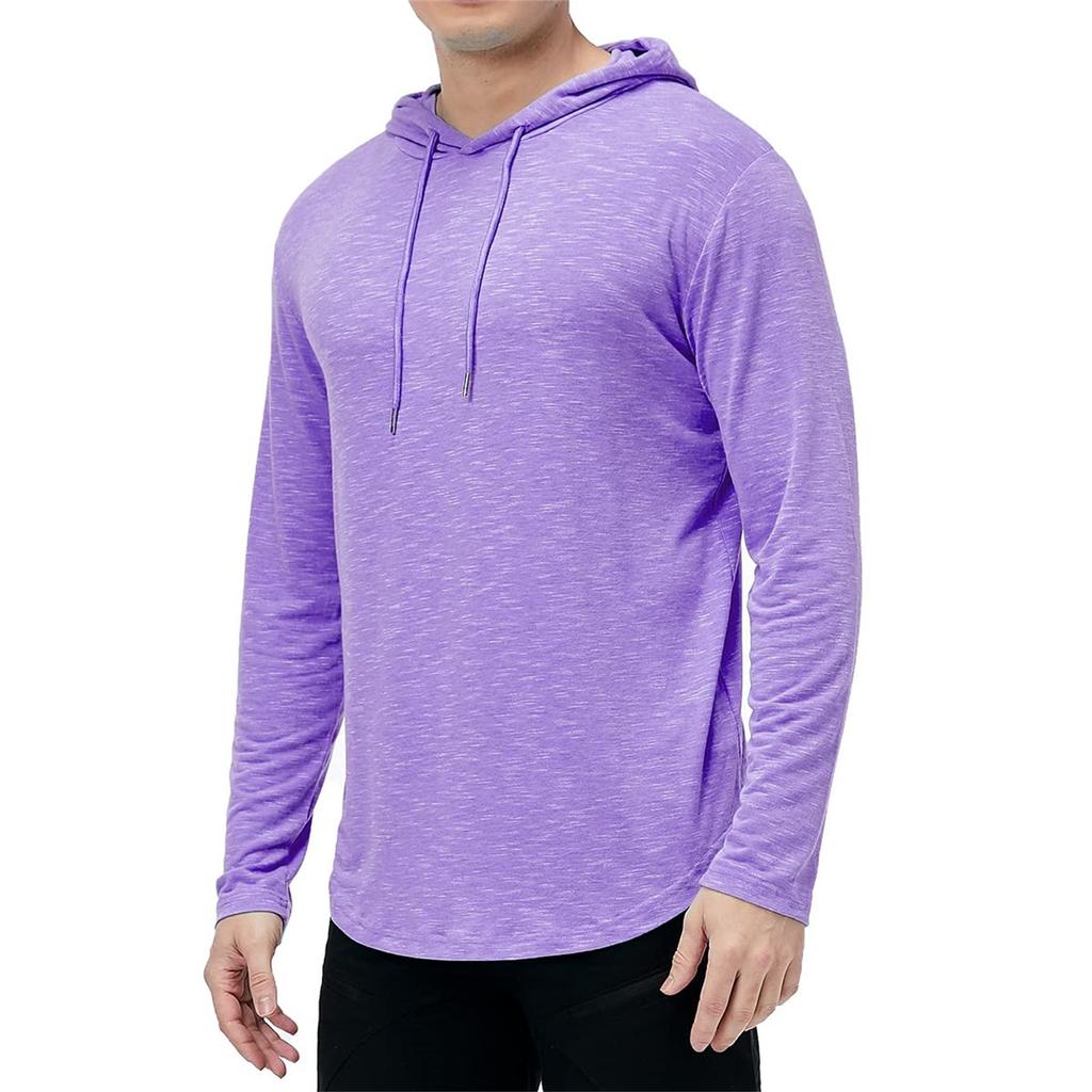 Herren Casual Kapuzenmantel Einfarbig Langärmlig Sportlicher Hoodie