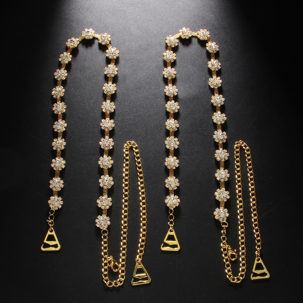 

Цветочная цепочка на плечо Super Flash Diamond Простое банкетное платье для пожилых людей в Европе и Америке Магазин Ripple золотистый