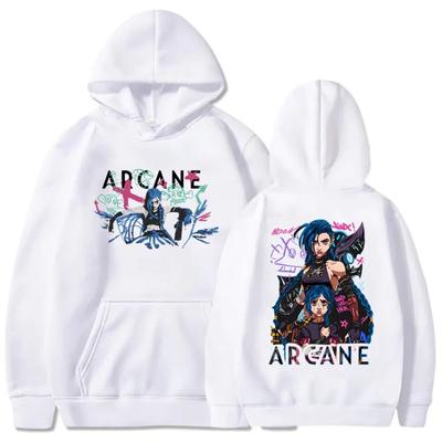 Arcane Jinx Boom Hoodies Hot Game TV Series Printing Unisex Streetwear Ropa Hombre Sudaderas Men/Women Clothes Soft Hoodies & Sweatshirts Unisex