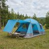 Cabin Tent with Roof Blue 8 Person Polyester and Steel