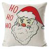 New Christmas Linen Pillow Cover Simple Sofa Pillow Home Printed Cushion Cover