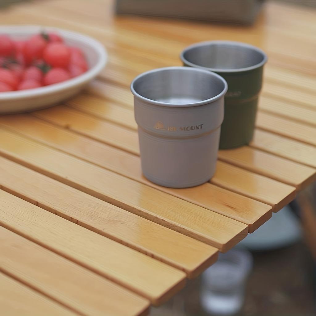 10.14oz Stainless Steel Stackable Camping Cup with Large Capacity and Portable Design