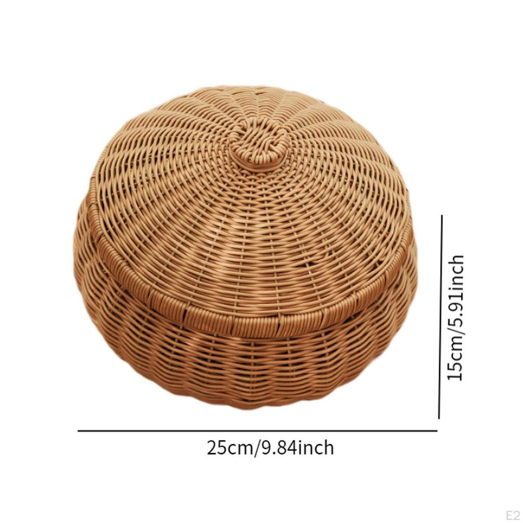 Pumpkin Shape Basket Multi Purpose Organizing Decoration Portable Picnic Food Bread Storage