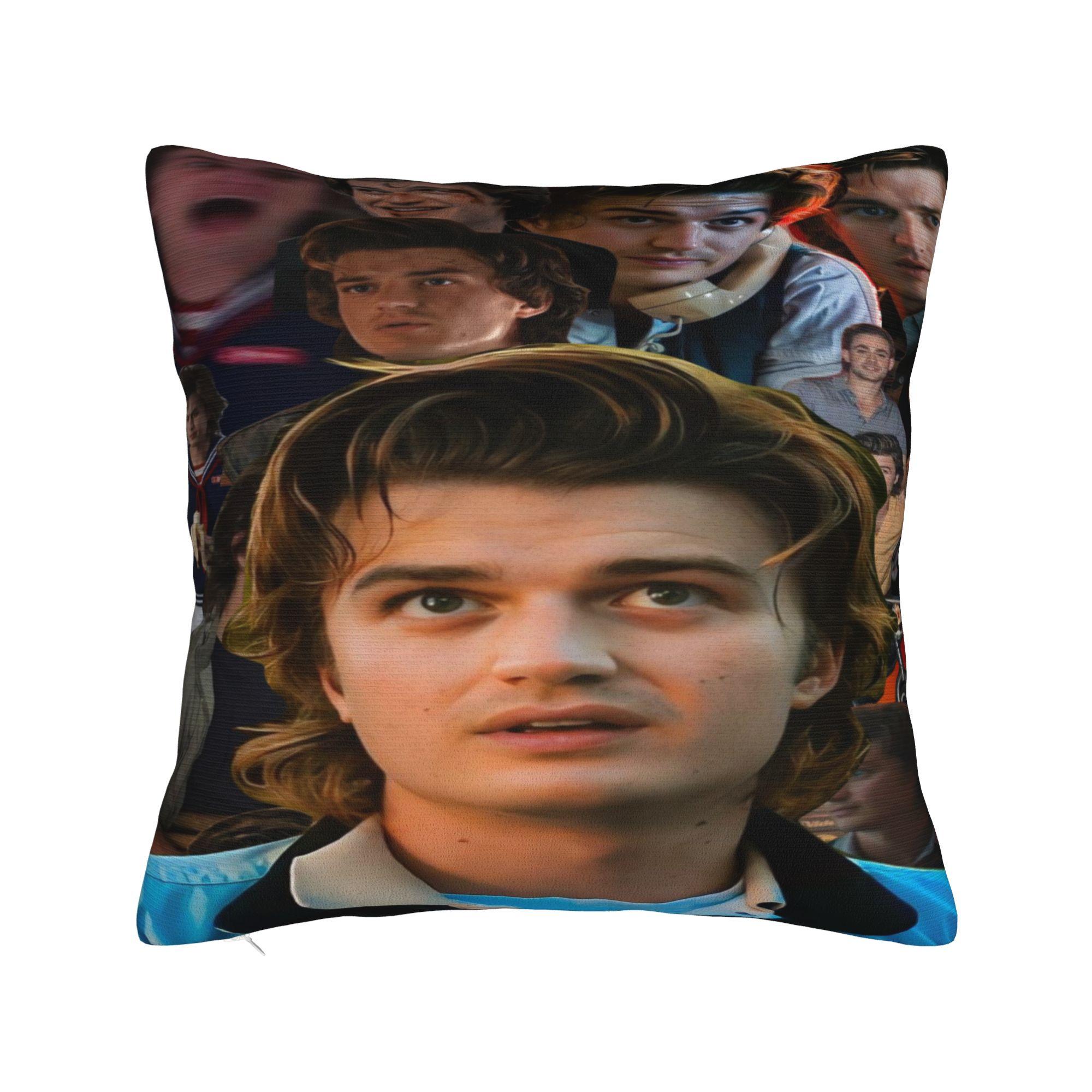 

Steve Harrington Pillow Case Comfy Pillow Cover Retro Trendy Pillowcases For Sofa Home Decor 12x12Inch