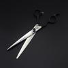 7.0 Inch, 3 Packs On the Left Hand with Black Handle, High-end Pet Grooming Scissors, Straight Scissors, Set, Free Row Comb.