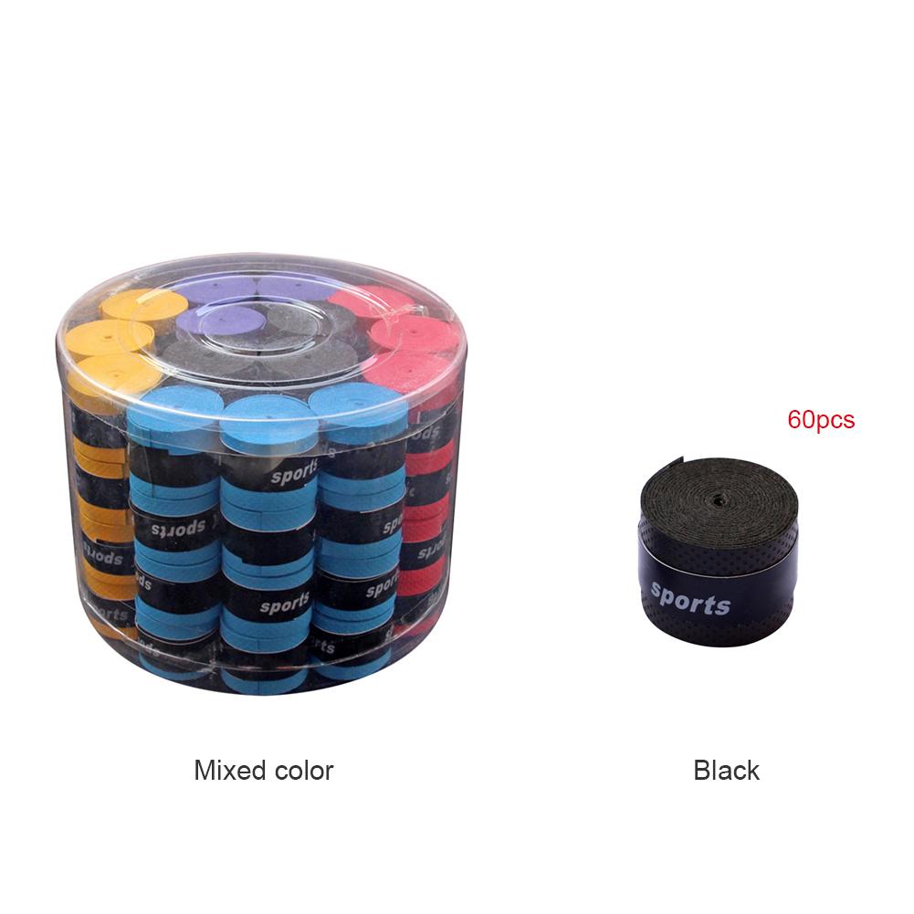 60 Pcs Sport Fishing Rods Over Grip Wrap Your Racquet Badminton Racket Grips Sweatband Sweat Absorbent Grip for High Performance