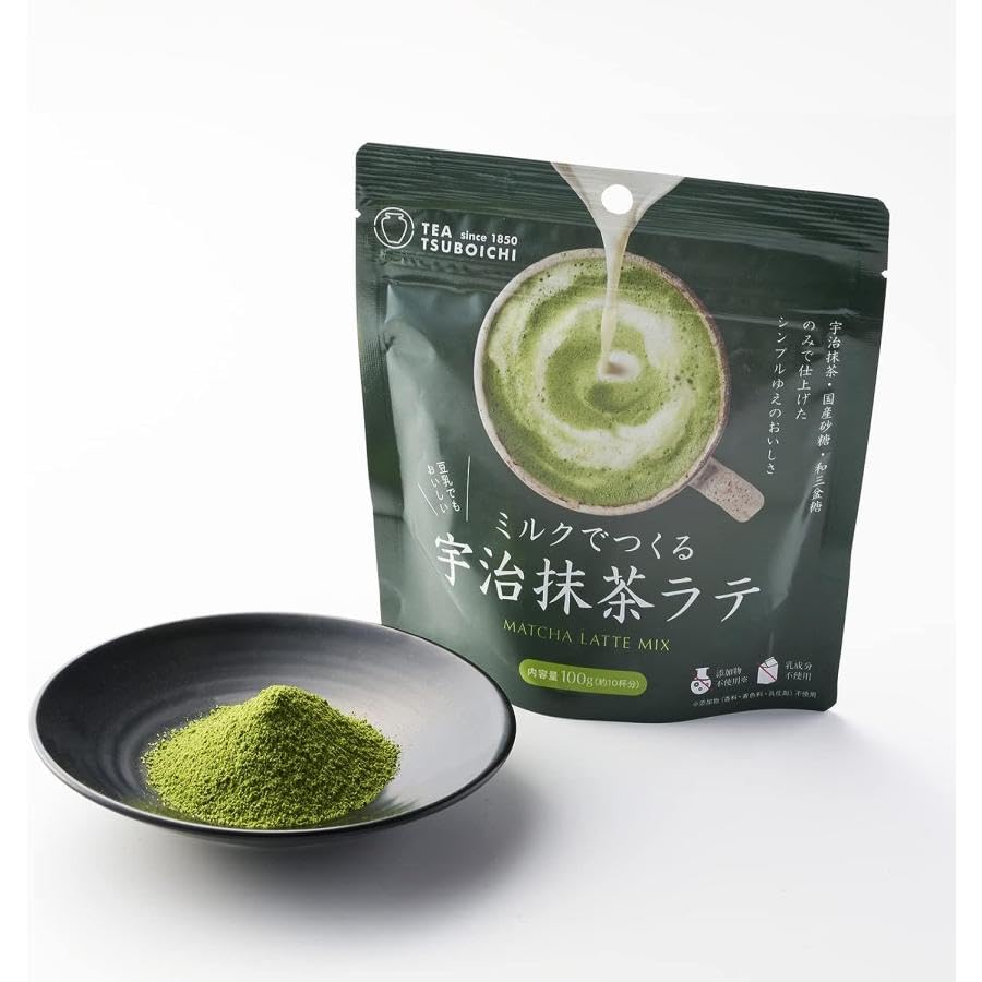 Tsuboichi Seicha Honpo Milk Uji Matcha Latte 80g X 3 Bags Set Sakai No Additives Used