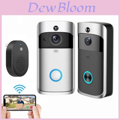 פעמון דלת וידאו אלחוטי חכם WiFi בצריכת חשמל נמוכה עם אינטרקום קולי ומעקב נייד