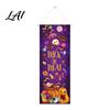 Witch Theme Wall Decor Halloween Flag Banner Backdrop Spooky Pumpkin Ghost Hanging Decorative Photo Booth Backgrounds Background Decoration
