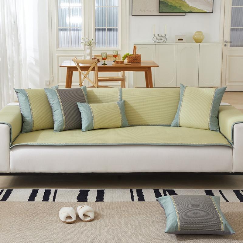 

Schoenoplectus Trigueter Palla Диванная подушка Летняя подушка для сиденья для лета Простой современный подлокотник Спинка Полотенце Чехол для дивана Чехол Ткань 60*60cm