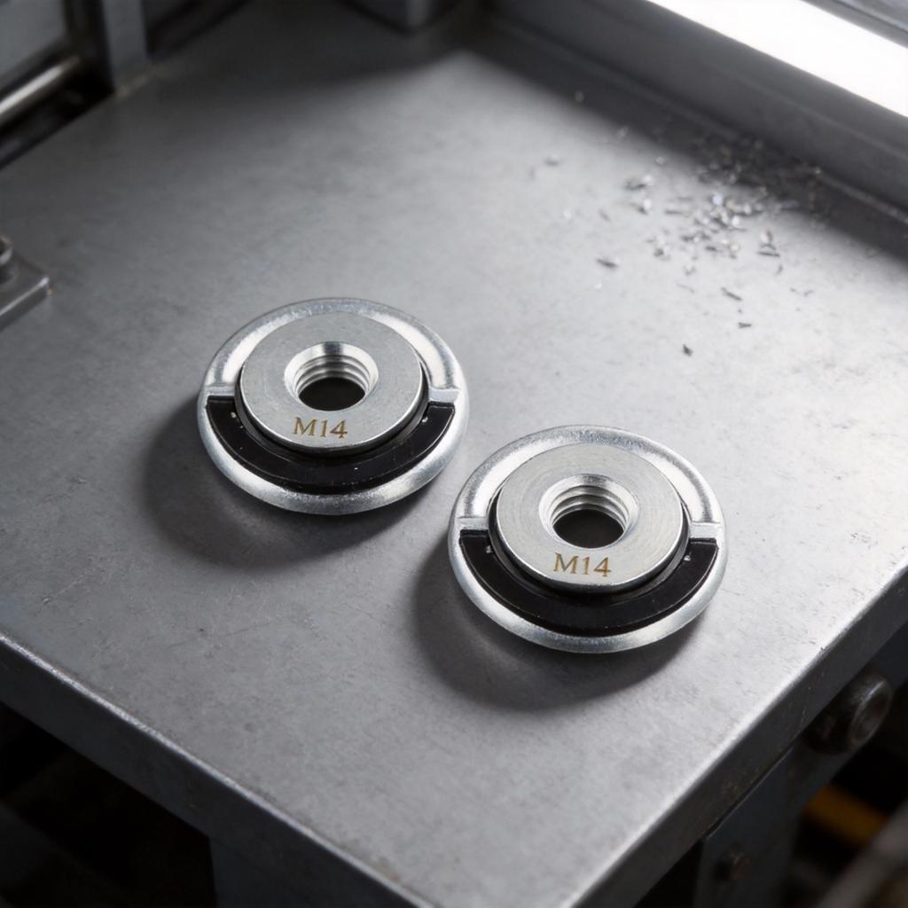 2 PCS 45mm Flange Nuts for Angle Grinder Cup Wheel and Cut Off Disc