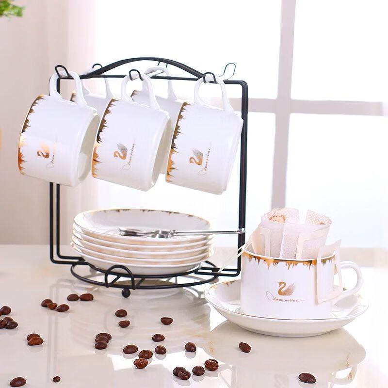 TXRMDX European Style Ceramic Coffee Mug Set