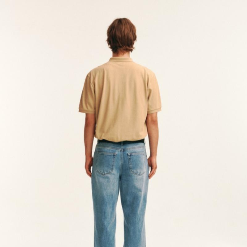 KANGOL Classic Polo Shirt Beige 1724