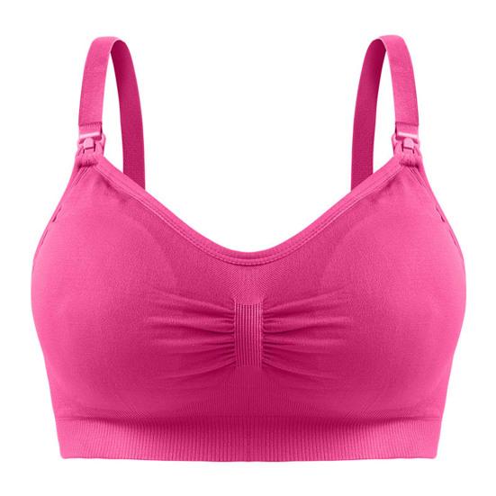 Reggiseno da donna con imbottiture pettorali rimovibili Senza cuciture Push-up Apertura frontale Reggiseno per allattamento No