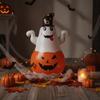 PVC Material Inflatable Pumpkin LED Light Inflatable Witch Hat  Holiday Decoration