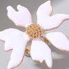 Finger Ring Exaggerated Enamel Big Flower Design Finger Band Birthdays Anniversaries Weddings Engagements