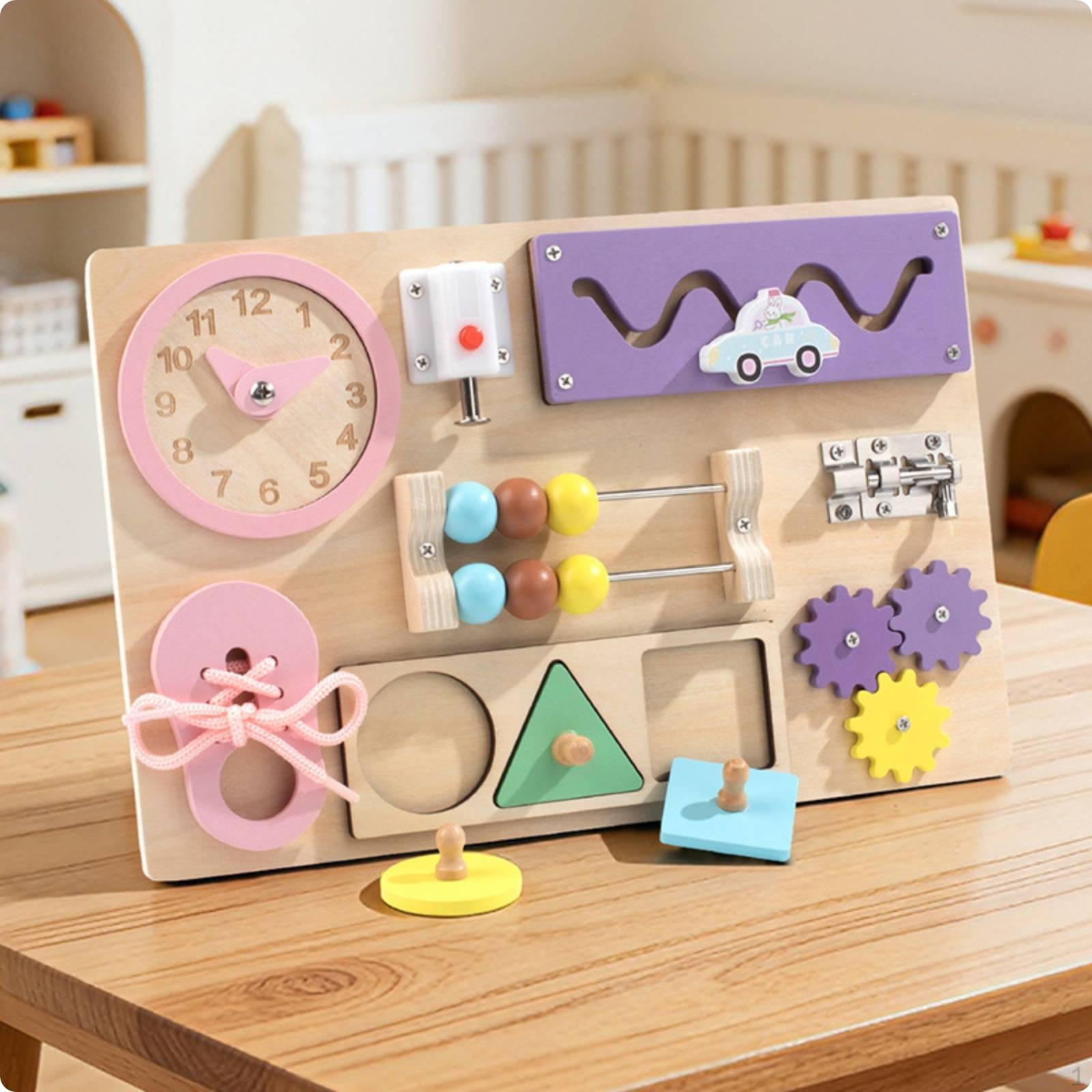 Montessori Busy Board Table HandEye Coordination Bead Maze Activity Early Education Children s Busy Board