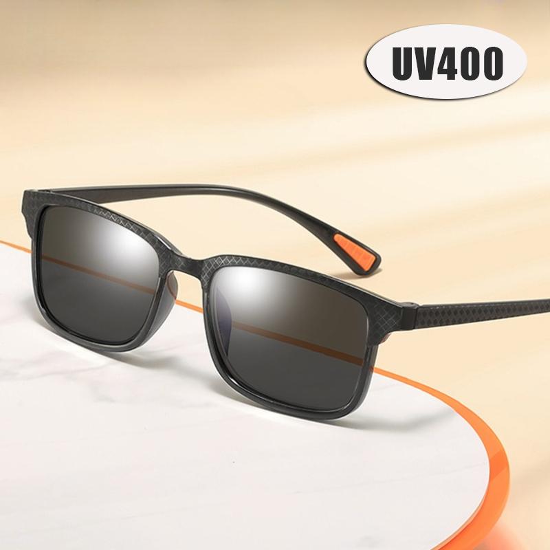 New Ultra Light Square Frame Sunglasses for Men Women UV Protection Fashion Outdoor Sunscreen Glasses Senior Style