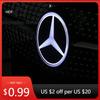 Samolepka na auto Pro Mercedes Benz Auto Přední mřížka Logo Světlo 3D LED Odznak Pro Mercedes Benz W447 Třída V VITO Znak Svítící Decora