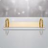 Rechteckige Acrylschale mit Metallgriffen Reflektierend Dekorativ