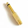 10Pcs Mono TS Plug Design 1/4" Mono TS Male Connector Gold-Plated Audio Adapter  DIY Audio Equipment