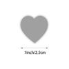 Heart-Shaped Love Stickers - 500 Self-Adhesive Labels per Roll