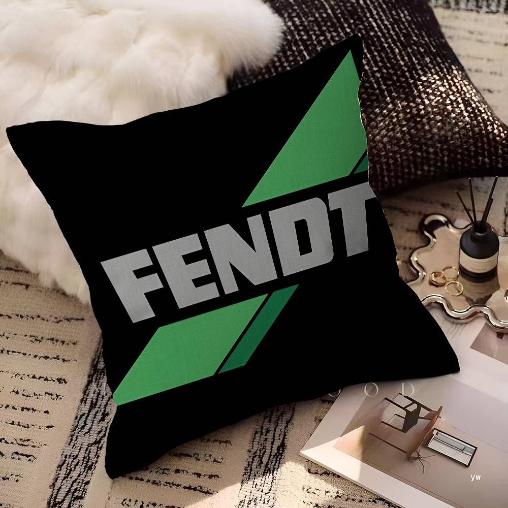 Farming Tractor Fendt Pillowcase Toon Gift Cushion Cover Bedroom Home Sofa Chair Seat Decor Pillow Case