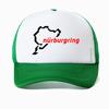 Stile Auto Corsa Strada Corsa Nurburgring cappello per Unisex Cappellino da Baseball da Corsa cool Rete Traspirante Cappellini Trucker Casquette Gorras