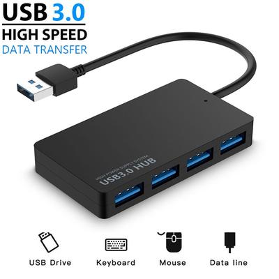 Universal External 5Gbps Data Transfer Adapter USB 3.0 Hub Expander 4 Ports Splitter