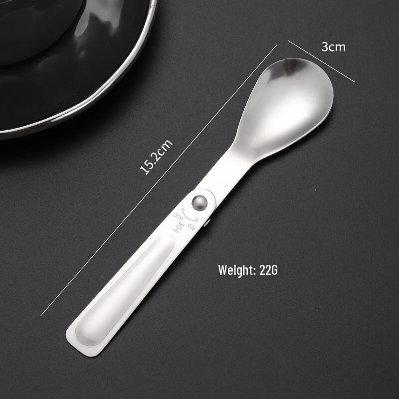 Портативная складная ложка Wutuo из нержавеющей стали
