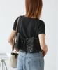 [Rope Picnic] Sequin Bustier Cut-and-Sew Top, Black (01), Size 38