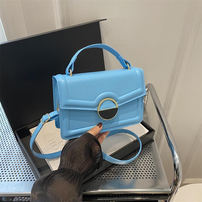 Trendy Street Style Pu Shoulder Bag For Women Available In Black Pink Blue And White Chic And Versatile