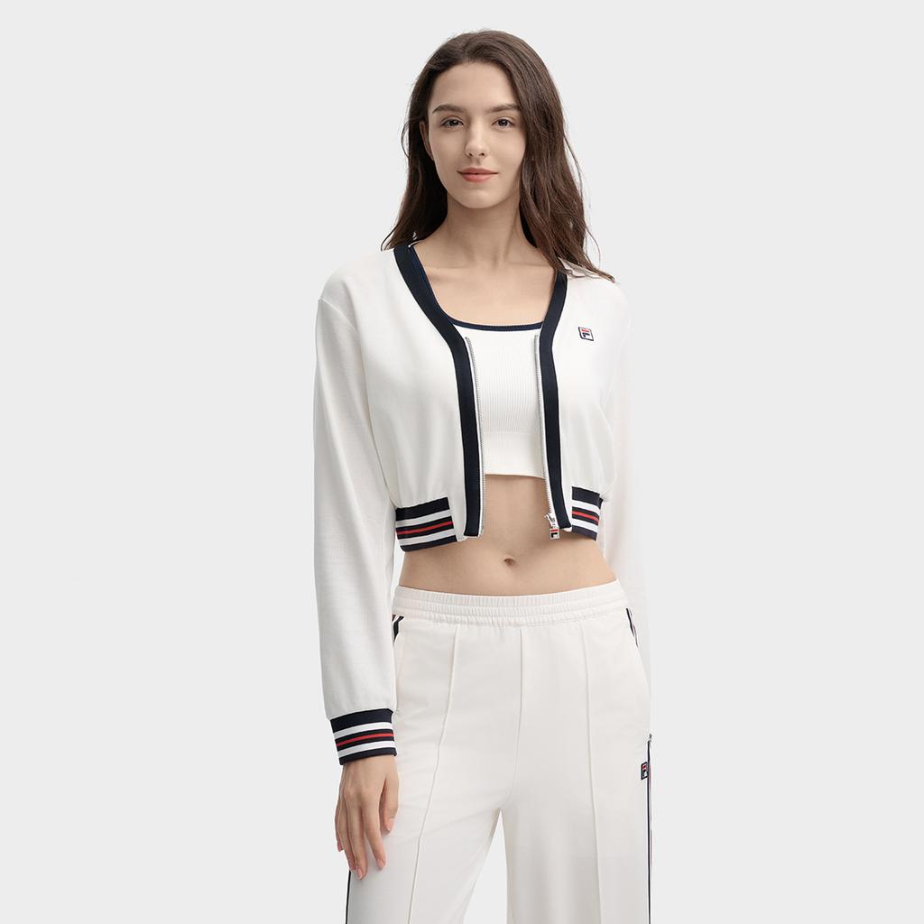 New FILA Knitwear Women's Cloud White F11W437501FWT