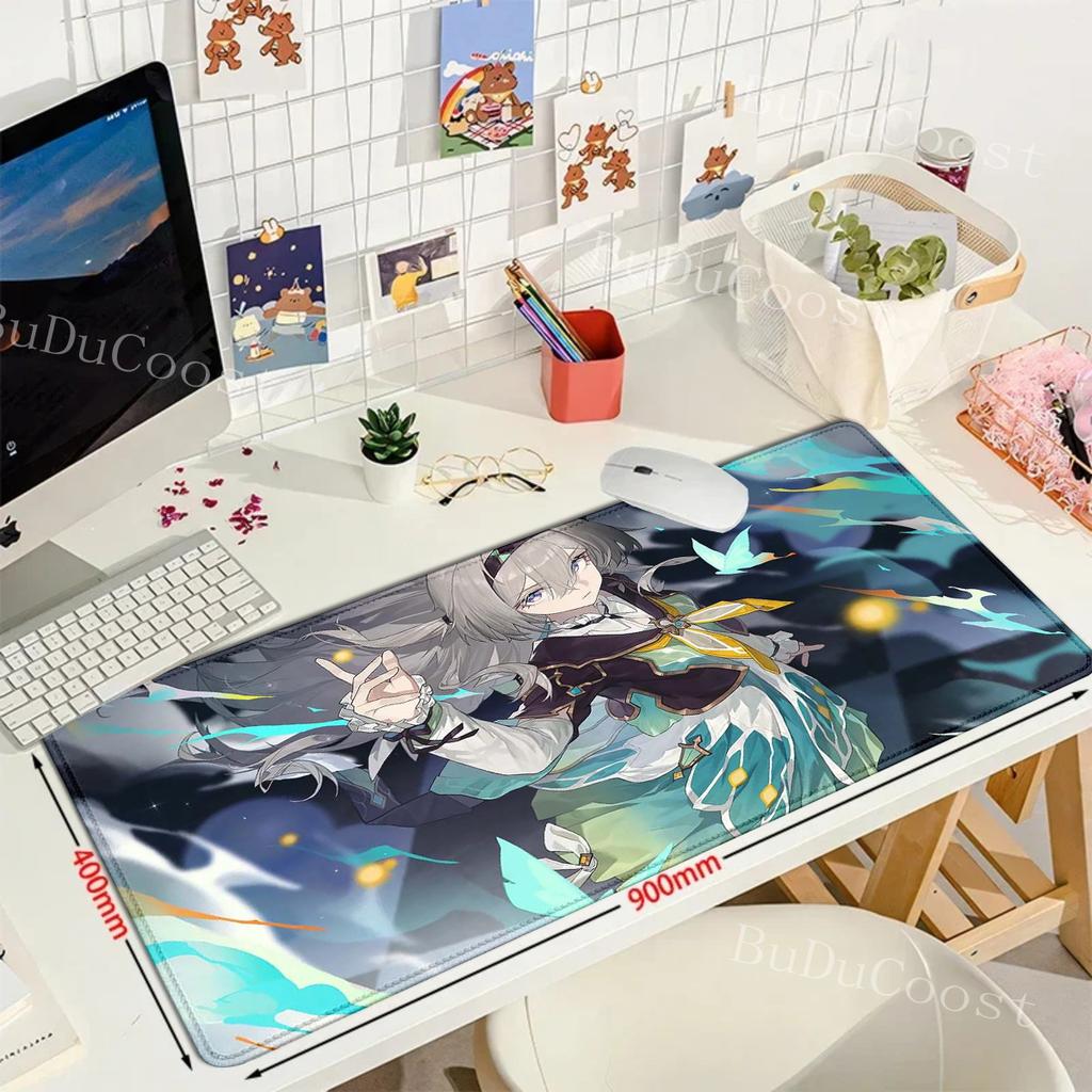 game Firefly mouse pad Honkai Star Rail Large XXL teclado mousepad Computer Keyboard Padding Anime Gaming Accessories Desk Mat