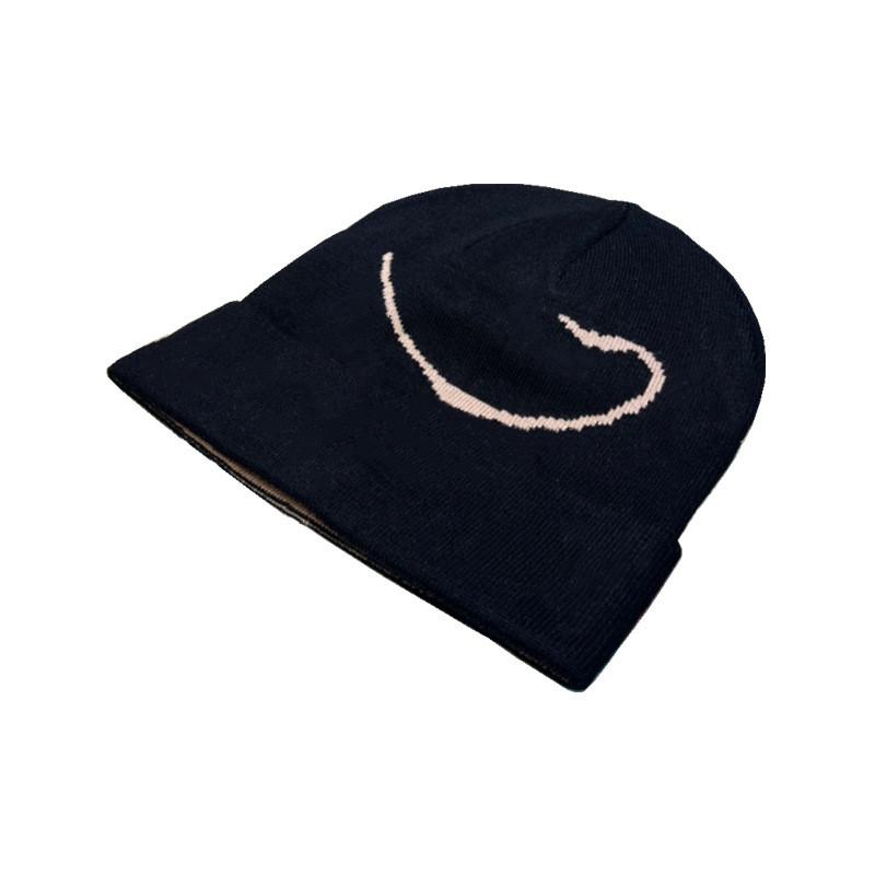 

Unisex Knit Cap With Digital Print For Winter Fashion And Commuter Use Black Coffee
