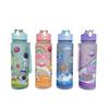 Water Cup Astronaut Portable Children's Cartoon Rope Lock Straw High Value Plastic Cup