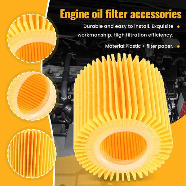 10Pcs Car Engine Oil Filters Set 04152-YZZA6 for Toyota Corolla Prius C-HR 2.0L Pontiac Vibe 2009-2010 04152YZZA6 04152-37010