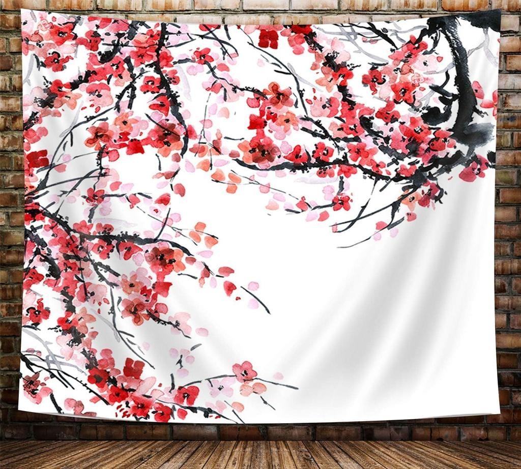 Pink Japanese Wave TapestryJapan Mount Fuji Kanagawa Great Waves Pastel Tapestry Wall Hanging for Bedroom AestheticPsychedelic