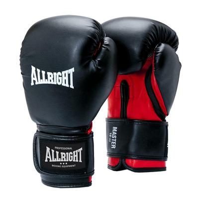 Allright Master Boxing Gloves 10oz Pu Black/red 1092e