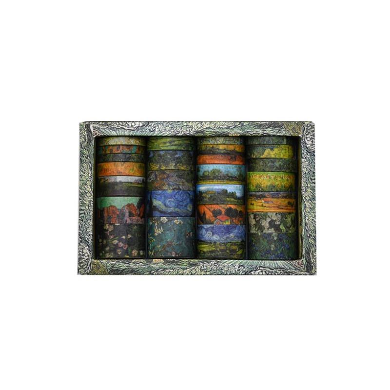 25 de role Van Gogh Benzi Washi Materiale pentru jurnal Washi Tape Jurnal de pictură în ulei Cinta Adhesiva Decorativa Scrapbooking Washitape